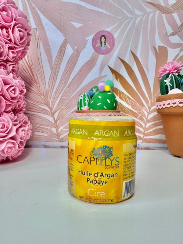 CERA CAPILAR NATURAL CON ACEITE DE ARGAN Y PAPAYA