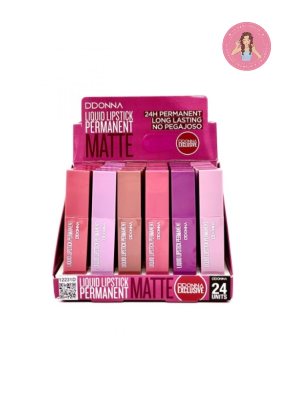 LABIAL LIPSTICK PERMANENT MATTE NO PEGAJOSO 24H - D´DONNA