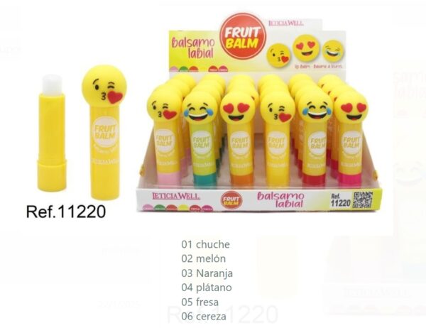 BÁLSAMO LABIAL EMOJIS - LETICIA WELL